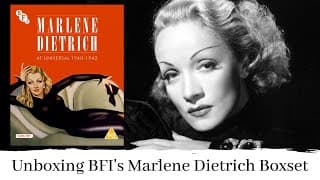 Blu Ray Unboxing Marlene Dietrich at Universal 1940-1942 | BFI Limted Edition