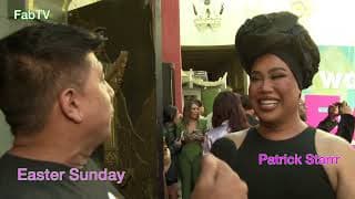 The beautiful Patrick Starr arrives at his "Easter Sunday" premiere!