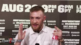 Conor McGregor recites dope Joe Frazier poem on Mayweather