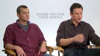 Thank You for Your Service: Jason Hall & Adam Schumann Official Movie Interview | ScreenSlam