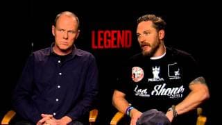 Legend: Tom Hardy & Brian Helgeland Official Movie Interview | ScreenSlam