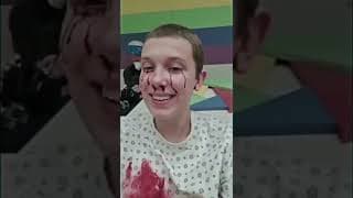 Millie Bobby Brown on the Stranger Things S4 Set #shorts