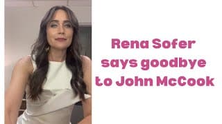 Rena Sofer's parting gift to co-star John McCook will melt your heart!