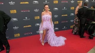 Madeline Carroll 28th Annual Movieguide Awards Red Carpet Fashion in 4K
