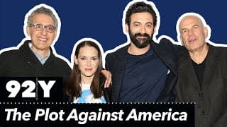 The Plot Against America: David Simon and cast with Peter Sagal