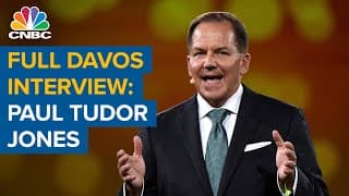 Watch CNBC's full interview with legendary investor Paul Tudor Jones at Davos