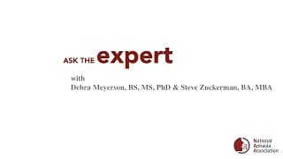 Ask the Expert - Stroke Across America with Deb Meyerson and Steve Zuckerman