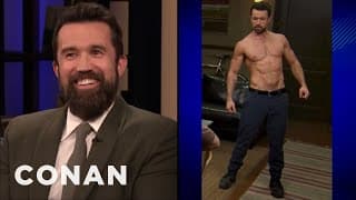 Rob McElhenney Wanted To Look Like Brad Pitt In "Fight Club" | CONAN on TBS