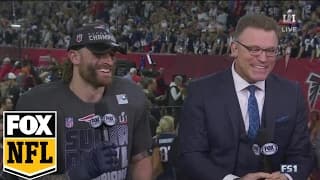 Chris Long shares Super Bowl win with HOF Father | SUPER BOWL LI