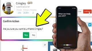 SIRI DELETES MY ENTIRE ROBLOX FRIEND'S LIST! *YOUTUBERS REMOVED*