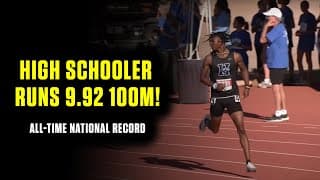 Tate Taylor Runs 9.92 100M For HIGH SCHOOL NATIONAL RECORD at Texas 2025 UIL 6A State Championships