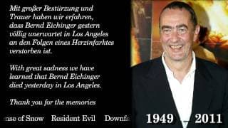 Bernd Eichinger 1949 - 2011 - thank you for the memories