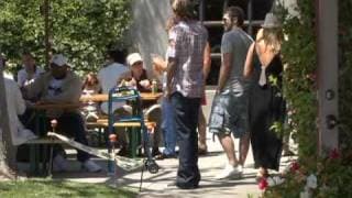 FULL VIDEO: Shawn Stewart avoids questions in Malibu.