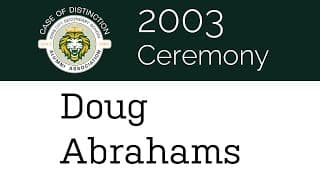 2003 - Doug Abrahams