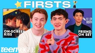 Heartstopper's Kit Connor & Joe Locke Remember Their "Firsts" 🍂 | Teen Vogue