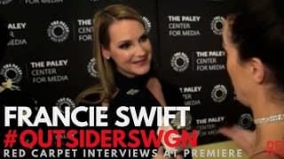 Francie Swift interviewed at WGN's Outsider S2 Premiere at PaleyLive LA #OutsidersWGN