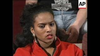 Frank Farian with performers John Davis/Gina Mohammed/Ray Horton and Brad Howell, Farian speaking, g