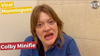 Colby Minifie in "Teacher's Lounge Bathroom 10:57am" by Elise Kibler