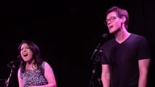 Caitlin Gallogly and Alec Medlock singing "Chandelier"