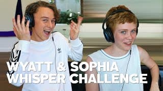 IT's Sophia Lillis & Wyatt Oleff Play The Whisper Challenge