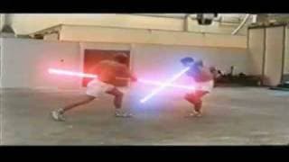 Ray Park Darth Maul & Andreas Petrides Obi Wan Kenobi - incredible lightsaber battle Phantom Menace