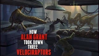 How Alan Grant Took Down Three Velociraptors - Michael Crichton's Jurassic Park