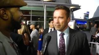 Arnold Schwarzenegger and Jacky Ido talk Eddie Murphy Mr. Church