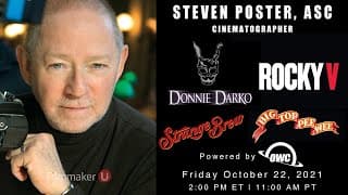 "Donnie Darko" Cinematographer Steven Poster, ASC, Joins Filmmaker U!