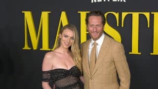 Stephanie Tarling and Brian Klugman attend Netflix's "Maestro" Los Angeles special screening
