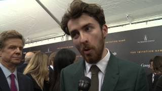 The Imitation Game: Matthew Beard Red Carpet Movie Premiere Interview | ScreenSlam