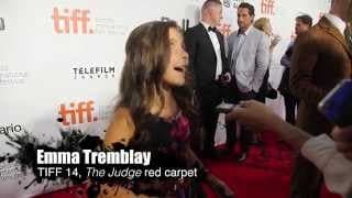 TIFF 14: Emma Tremblay on 'The Judge' red carpet