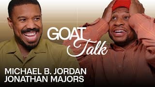 Creed III Stars Michael B. Jordan & Jonathan Majors Battle Over Their GOATs | GOAT Talk