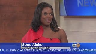 Actress Sope Aluko Discusses Role In 'Black Panther' On KCAL9