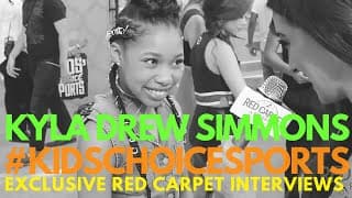 Kyla Drew Simmons #NRDD interviewed at Nickelodeon’s Kids’ Choice Sports 2016 #KidsChoiceSports