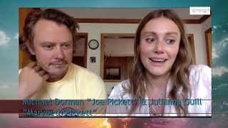 Paramount+’s hit JOE PICKETT - Michael Dorman “Joe Pickett” and Julianna Guill “Marybeth Pickett”