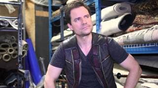 Anthony Lemke on the set of 'Dark Matter'