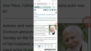 Voice Actor Grant James Passes Away