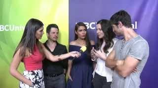 Eoin Macken, Jill Flint, Freddy Rodríguez and Daniella Alonso from The Night Shift @ NBC Red Carpet