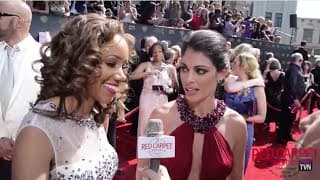 Chrystee Pharris & Lindsay Hartley @PopTV Interviewed at the 42nd Daytime Emmy Awards #DaytimeEmmys