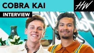 "Cobra Kai" Jacob Bertrand & Xolo Maridueña Reveal Why Peyton List Made Them Nervous! | Hollywire