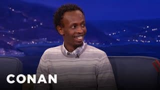Barkhad Abdi Loved Working With Tom Hanks | CONAN on TBS