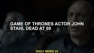 Game of Thrones actor John Stahl  at 69