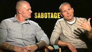 Mark Schlegel & Jaime Fitzsimons Interview - Sabotage (2014) JoBlo.com HD