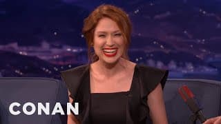 Ellie Kemper Took Up Smoking To Seem Cool | CONAN on TBS