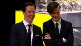 Matt Smith and Benedict Cumberbatch present Steven Moffat's Special BAFTA Award - BBC