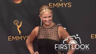 Nancy O'Dell arriving at the 2016 EMMY Awards