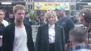 Manhattan Love Story stars Jake McDorman & Analeigh Tipton promoting series premiere on GMA