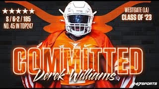 5-star Texas commit Derek Williams | 2021 Highlights