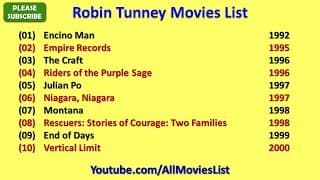 Robin Tunney Movies List