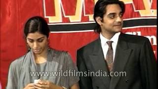 Gulzar, Tabu, Chandrachur Singh, Raj Zutshi at audio release of film 'Maachis'